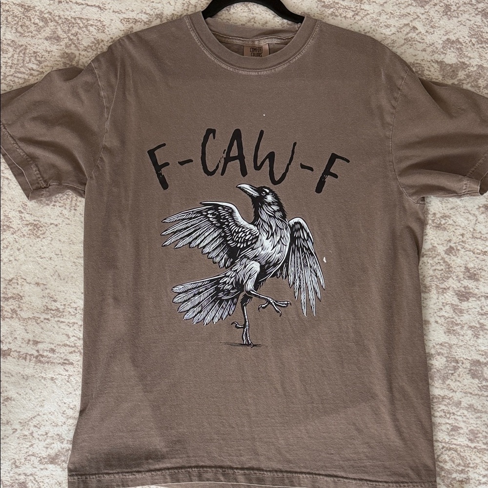 F-CAW-F Graphic Raven Short Sleeve T-Shirt - Brown